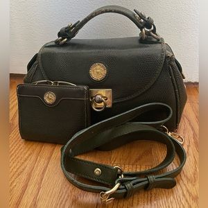 Pierre Balmain vintage snakeskin handbag set